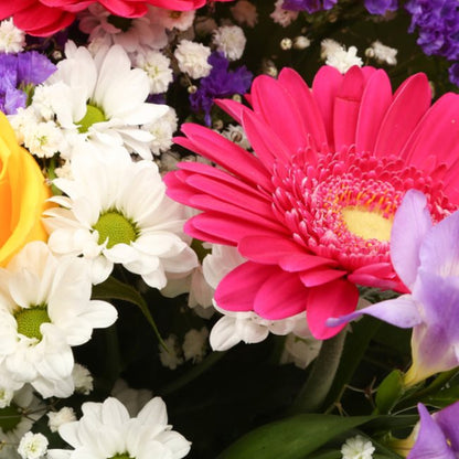 Birthday Balloon & Brilliant Blooms Bouquet